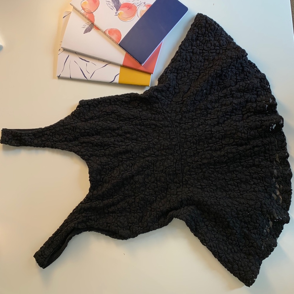 Black lace tank top